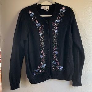 Embellished Angora Sweater